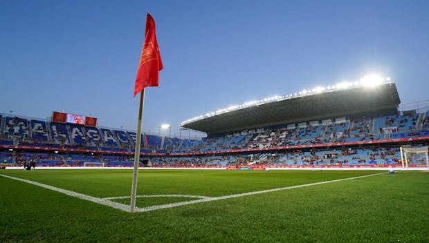 MALAGA, SPAIN - MARCH 25: General view inside the stadium prior to the UEFA EURO 2024 Qualifying Round Group A match between Spain and Norway at La Rosaleda Stadium on March 25, 2023 in Malaga, Spain. (Photo by Angel Martinez/Getty Images)